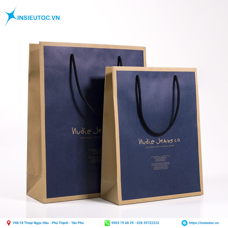 Trên túi giấy hội nghị không cần in quá nhiều chữ