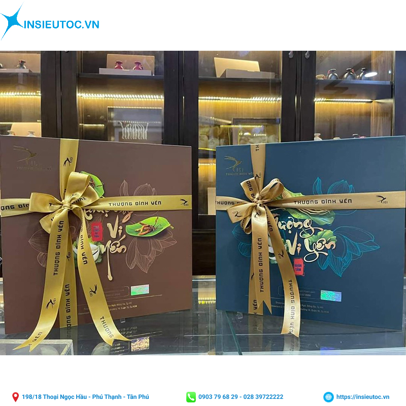 Túi giấy đựng yến sào cao cấp từ xưởng In Siêu Tốc