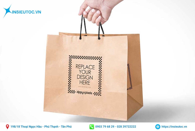 Túi giấy làm từ giấy Kraft thân thiện với môi trường