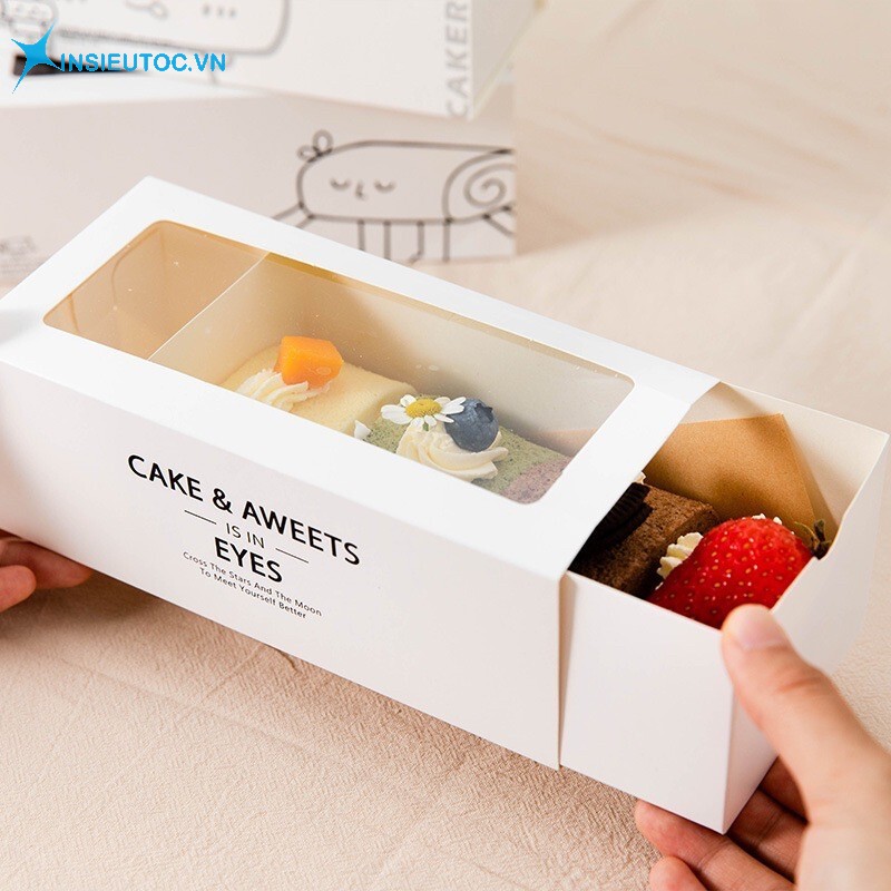 Mẫu hộp giấy đựng bánh kem đẹp