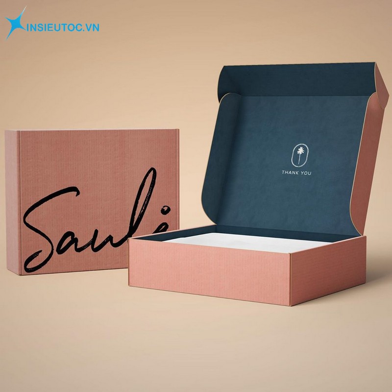 Mẫu hộp giấy đựng quần áo đẹp