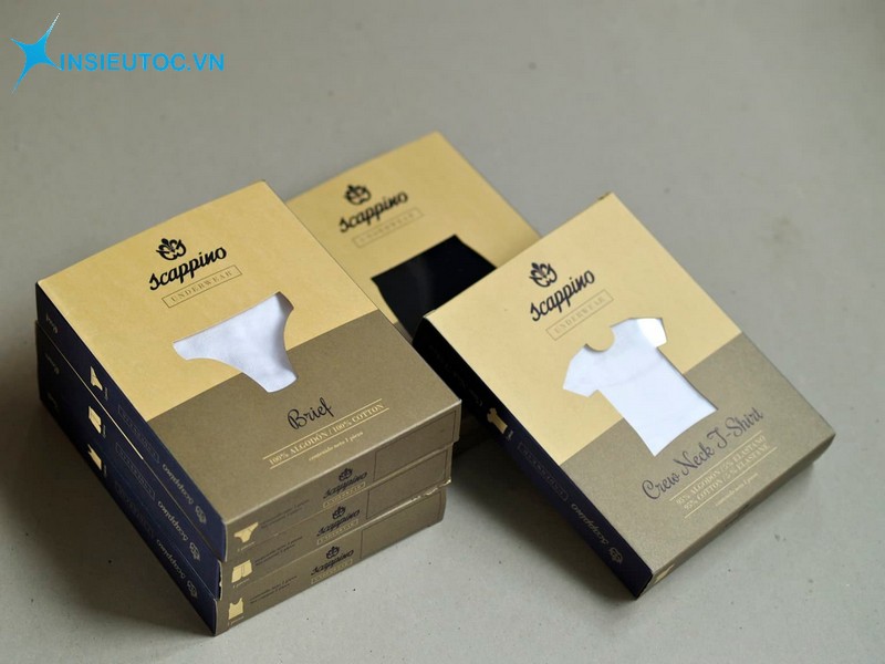 Mẫu hộp giấy đựng quần áo