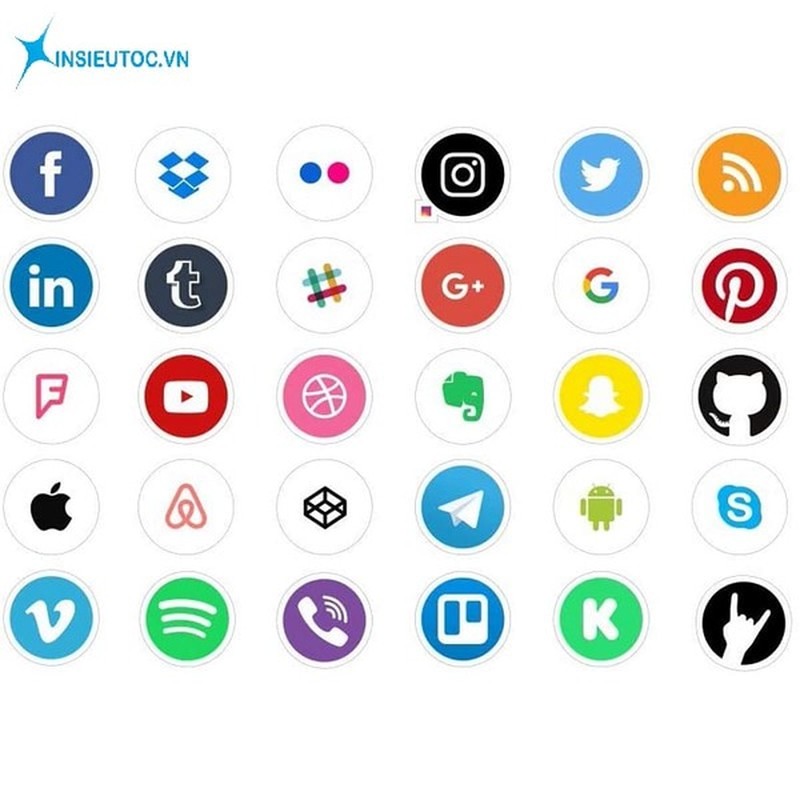 sticker rất đa dạng về mẫu mã