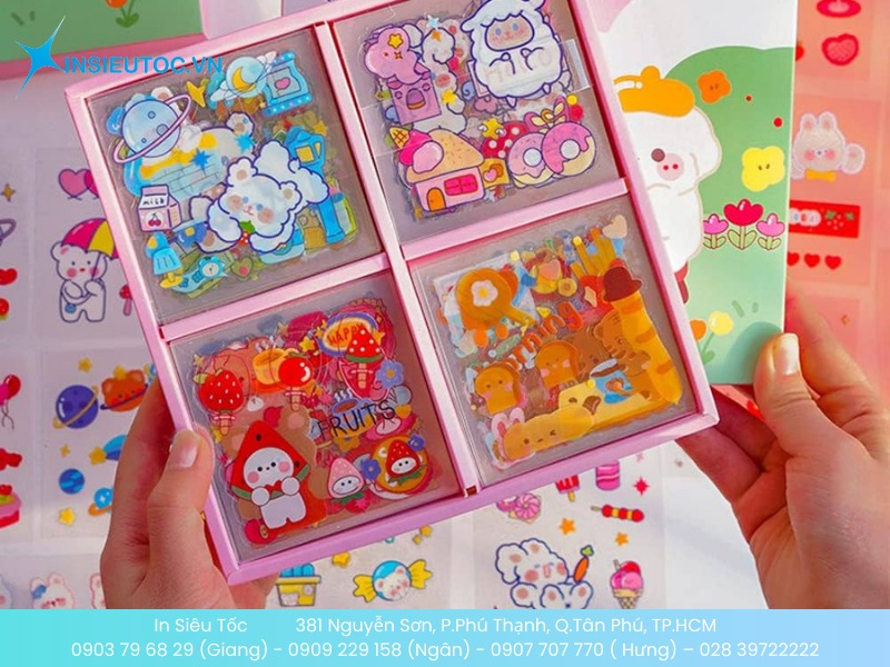 Bộ sưu tập sticker làm quà tặng