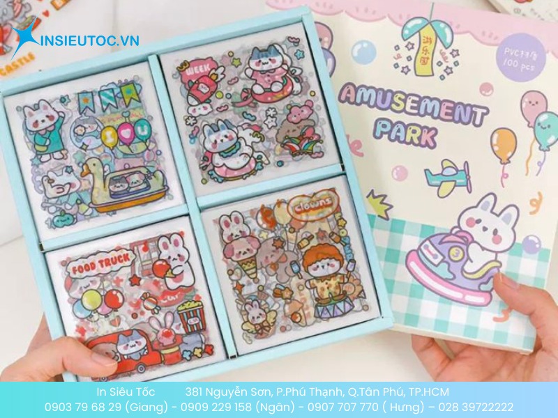 Bộ sưu tập sticker thỏ làm quà tặng