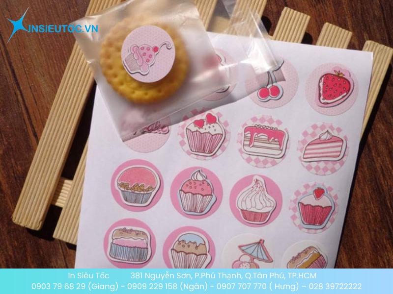 Sticker dễ thương cho tiệm bánh ngọt