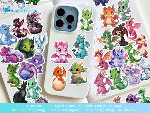 Sticker rồng dán điện thoại