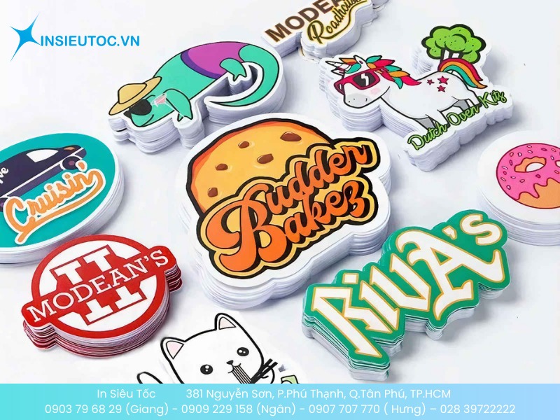 Sticker màu sắc cho các cửa hàng đồ ăn nhanh