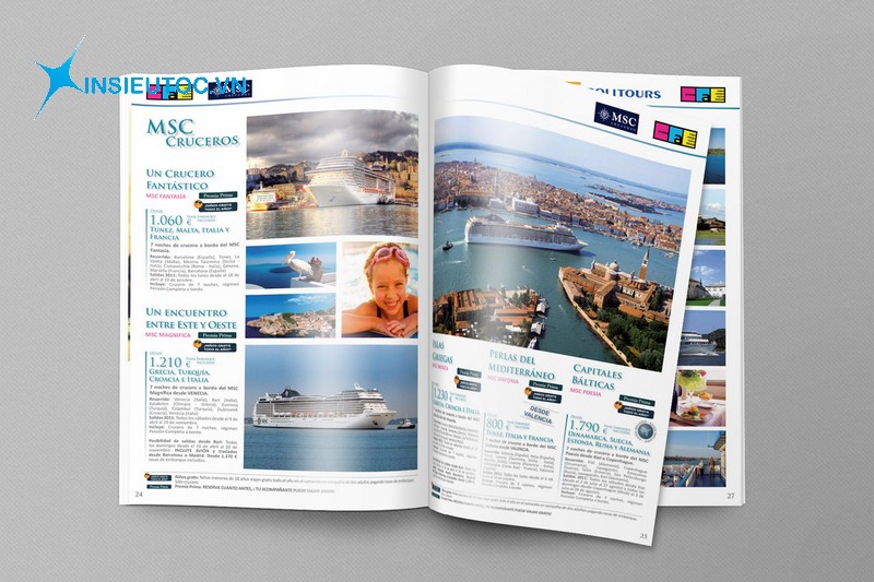 Mẫu in catalog du lịch