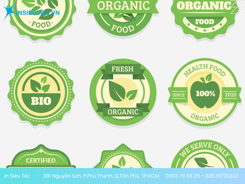 in tem nhãn đồ ăn vặt theo yêu cầu - In Siêu Tốc