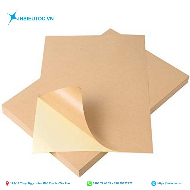 decal giấy kraft - In Siêu Tốc
