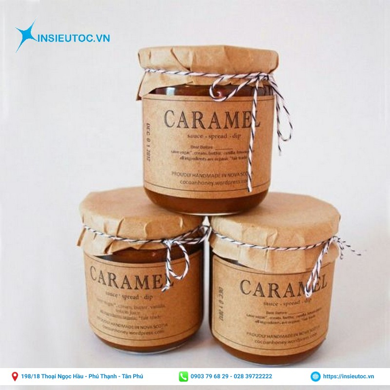 dịch vụ in decal giấy kraft - In Siêu Tốc