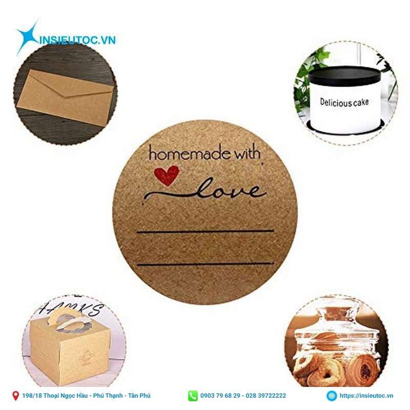 in ấn decal giấy kraft - In Siêu Tốc