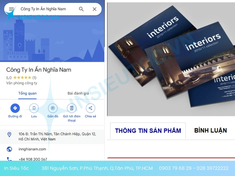 in catalogue tại quận 12