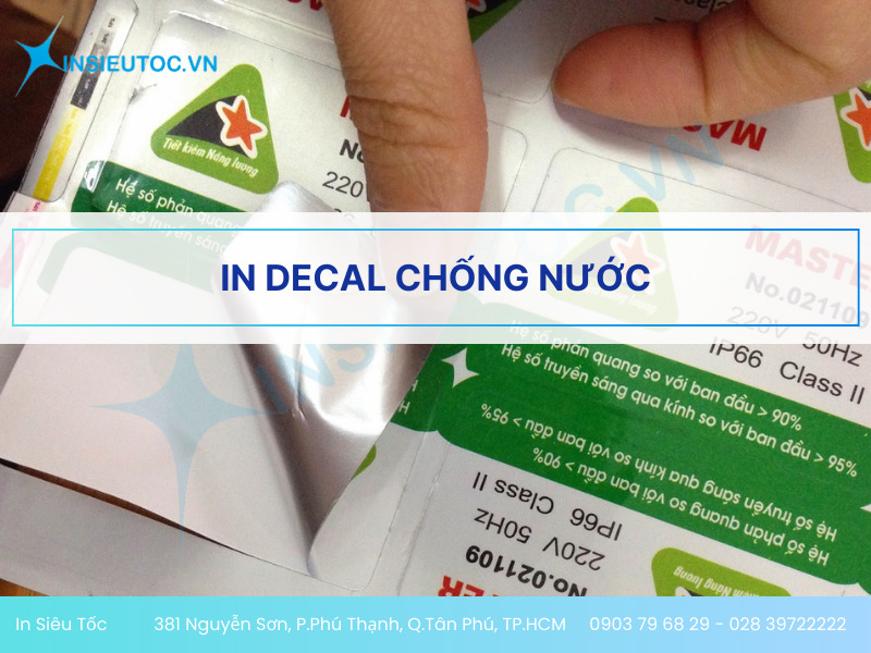in decal chống nước in decal chống nước