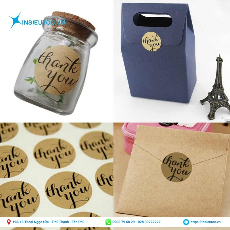 in decal giấy kraft giá rẻ hcm - In Siêu Tốc