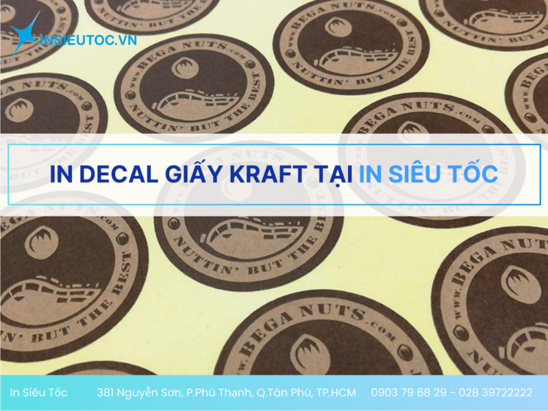 in decal giấy kraft - In Siêu Tốc