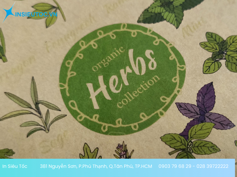 in nhãn decal giấy kraft - In Siêu Tốc