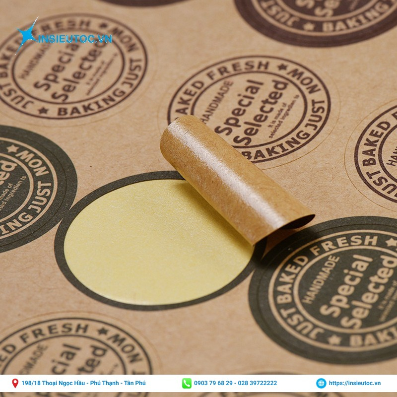 in nhanh decal giấy kraft - In Siêu Tốc