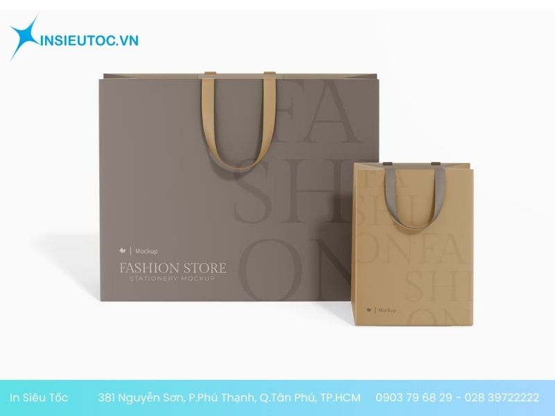 in túi giấy cho shop thời trang