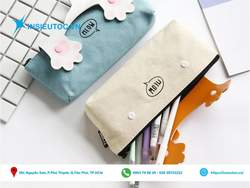 cách làm hộp bút bằng vải