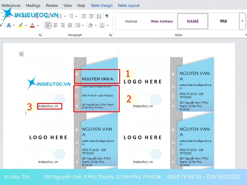 làm card visit bằng word làm card visit bằng word