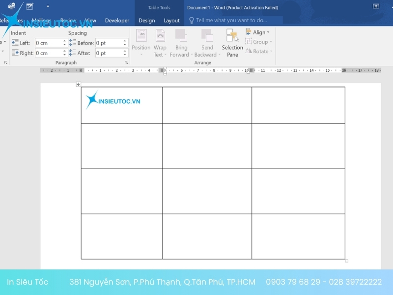 làm card visit bằng word làm card visit bằng word