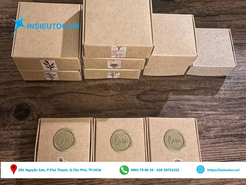 Các sản phẩm hộp giấy Kraft toát lên vẻ đẹp vintage