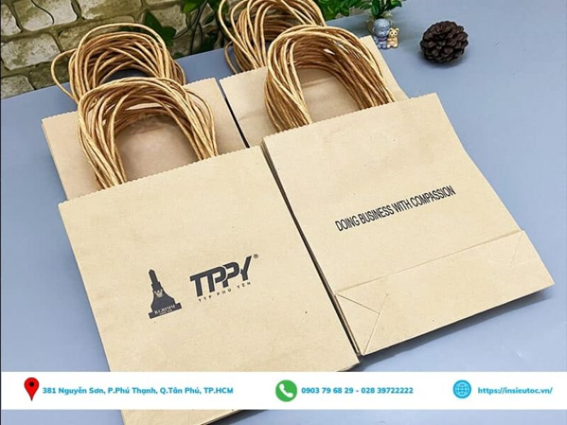 túi giấy in logo - In Siêu Tốc