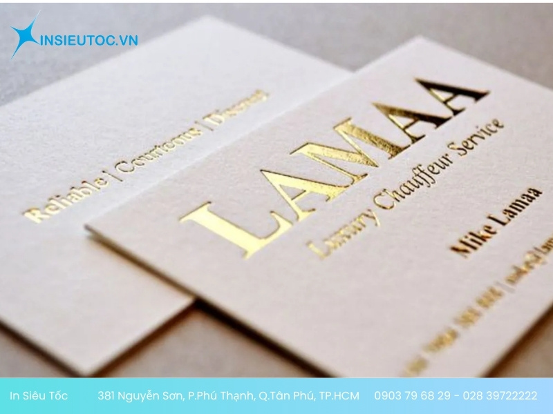 mẫu in danh thiếp cao cấp ép kim