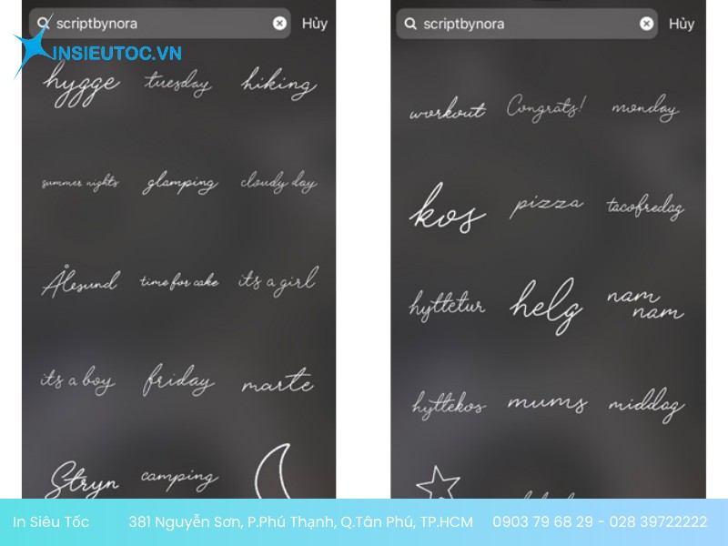 Sticker dạng chữ Sticker dạng chữ