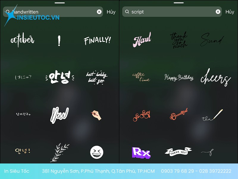 Sticker chữ Sticker chữ