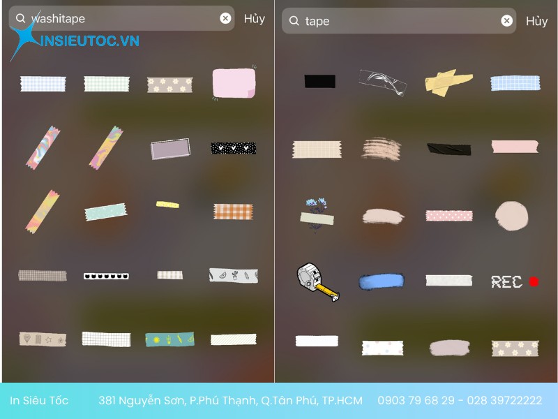 sticker dạng tape sticker dạng tape