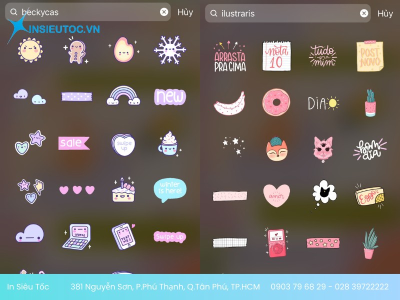 Sticker Instagram với tone hồng pastel Sticker Instagram với tone hồng pastel