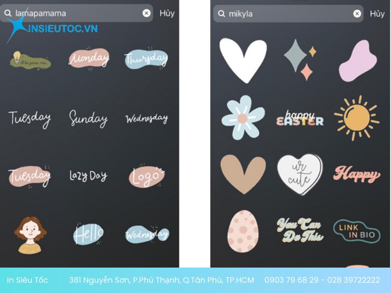 Sticker Instagram hình biểu tượng Sticker Instagram hình biểu tượng