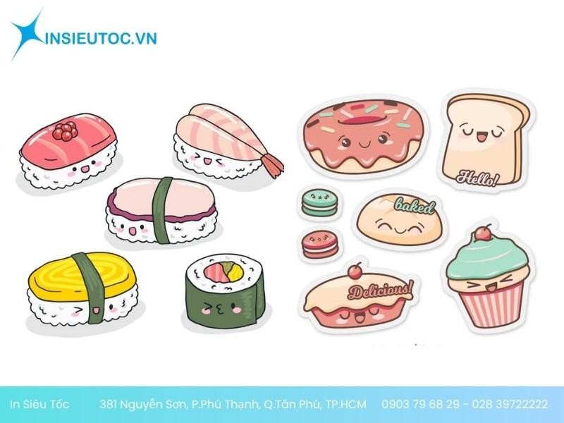 sticker đồ ăn tại In Siêu Tốc sticker đồ ăn tại In Siêu Tốc