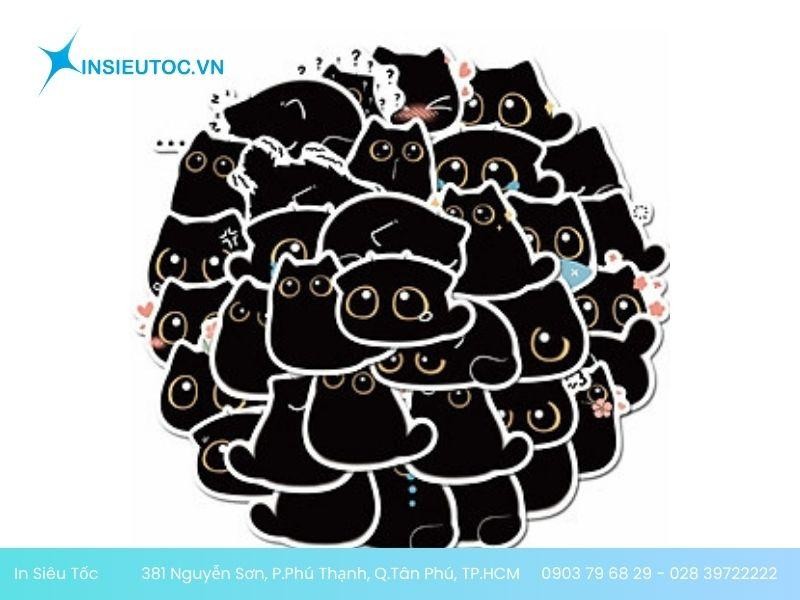 sticker mèo đen sticker mèo đen