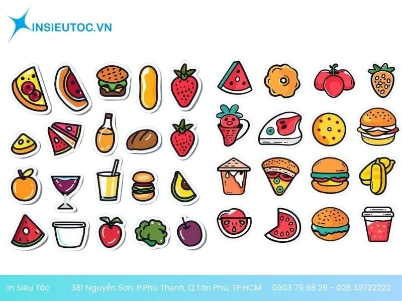 Sticker đồ ăn đa dạng Sticker đồ ăn đa dạng