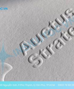 in name card dập nổi