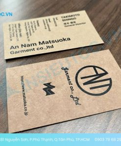 in danh thiếp giấy kraft giá rẻ