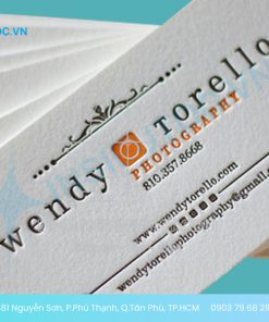 in card visit dập nổi đẹp