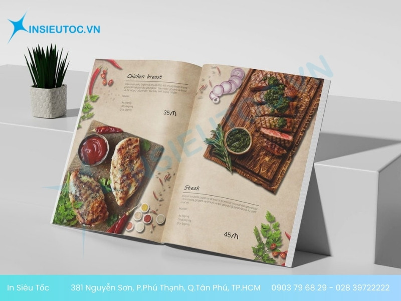 in menu đồ ăn in menu đồ ăn