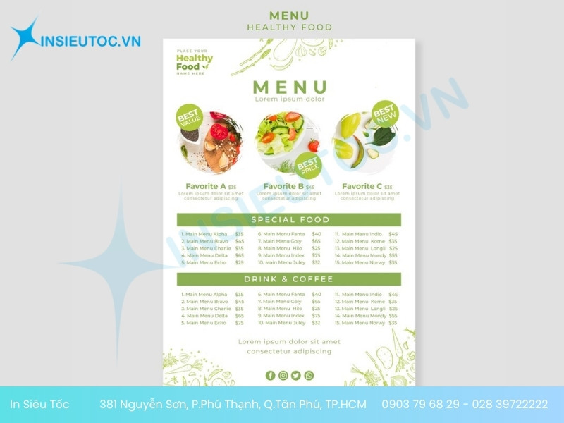 in menu quán ăn in menu quán ăn