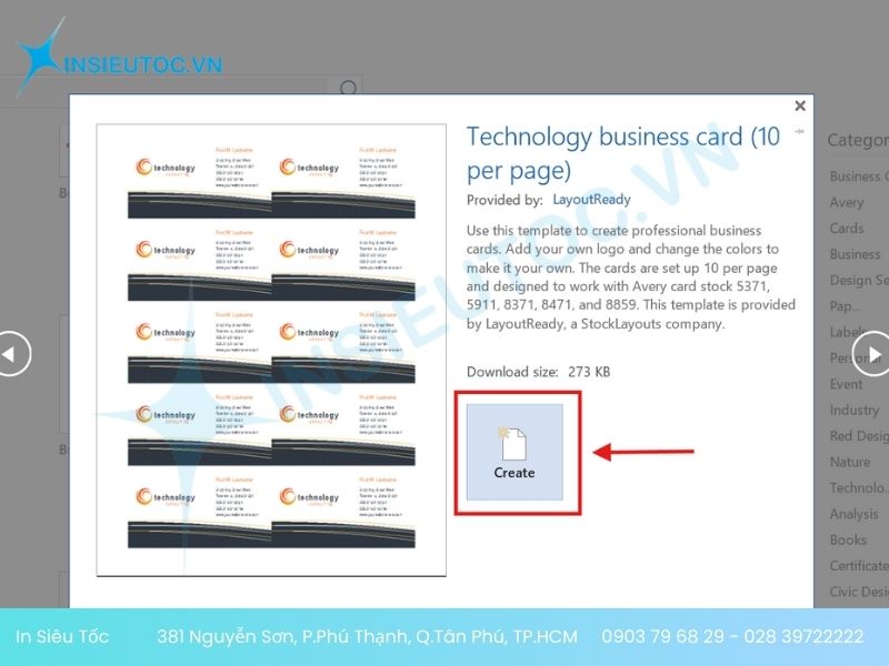 cách in danh thiếp 2 mặt