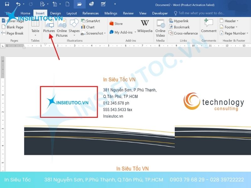 hướng dẫn in name card 2 mặt