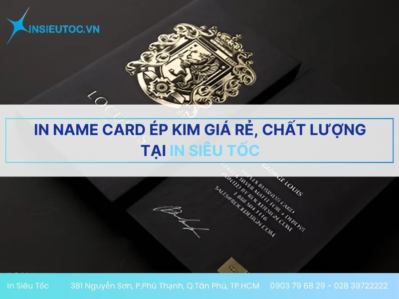 in name card ép kim