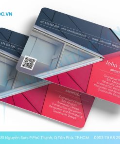 in card visit nhựa