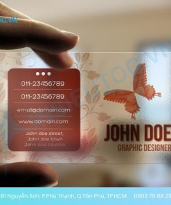 in card visit nhựa