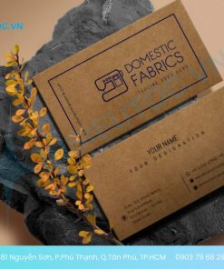 in name card giấy kraft chất lượng