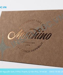 in name card giấy kraft chất lượng